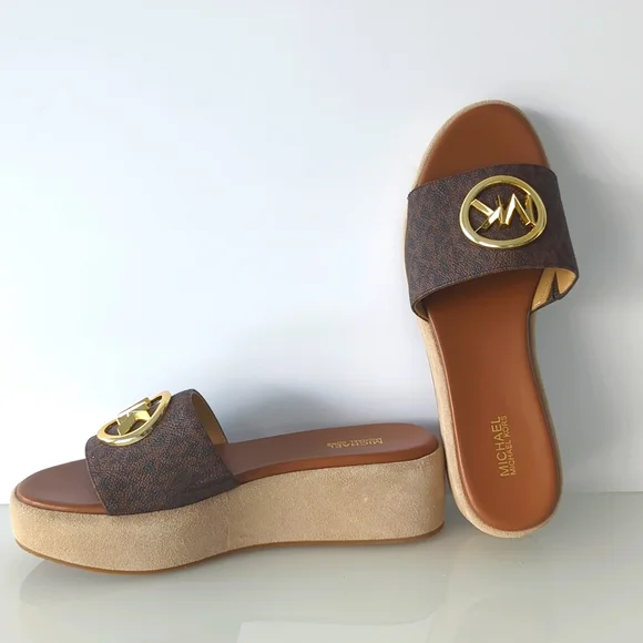 Garnet Furniture Michael Kors Deanna Leather Wedge A Michael Kors